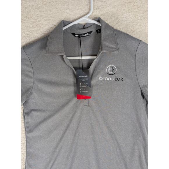 NEW Travis Mathew Polo Shirt Womens Medium Gray Pure Coto Performance Stretch - Picture 9 of 16